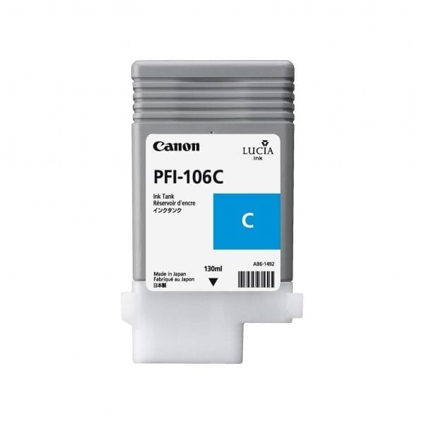 Canon PFI-106C Cyan - 130ml Ink Cartridge