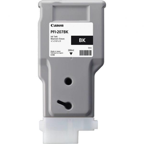 Canon PFI-207BK Black Ink Cartridge (300 ml)
