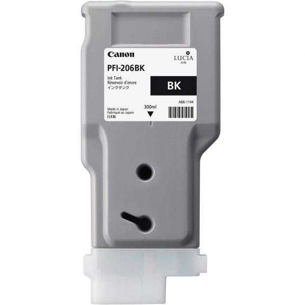 CanonPFI 206 300ml BK Black Cartridge Part Number: 5303B001AA