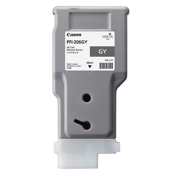 Canon PFI-206GY Grey - 300ml Ink Cartridge