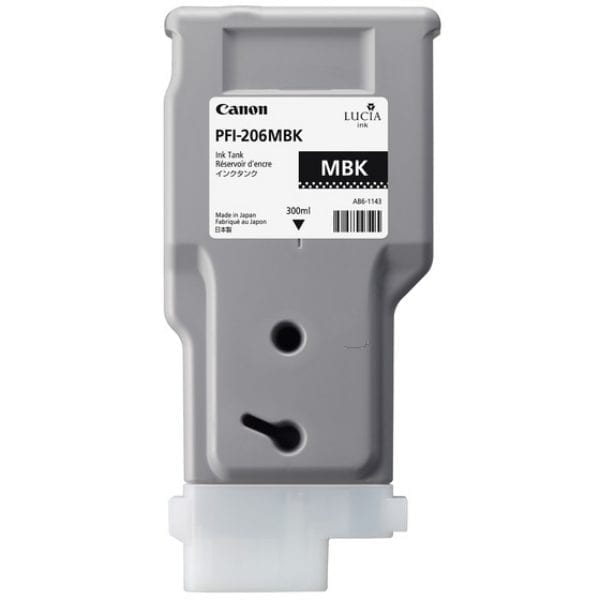 CanonPFI 206 300ml BK Black Cartridge Part Number: 5302B001AA