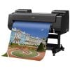 Canon ImagePrograf Pro-4100 printing a city view with paper outputting from printer.
