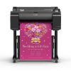 Canon imagePROGRAF GP-200 Front view with print being printed in bright fluorescent pink