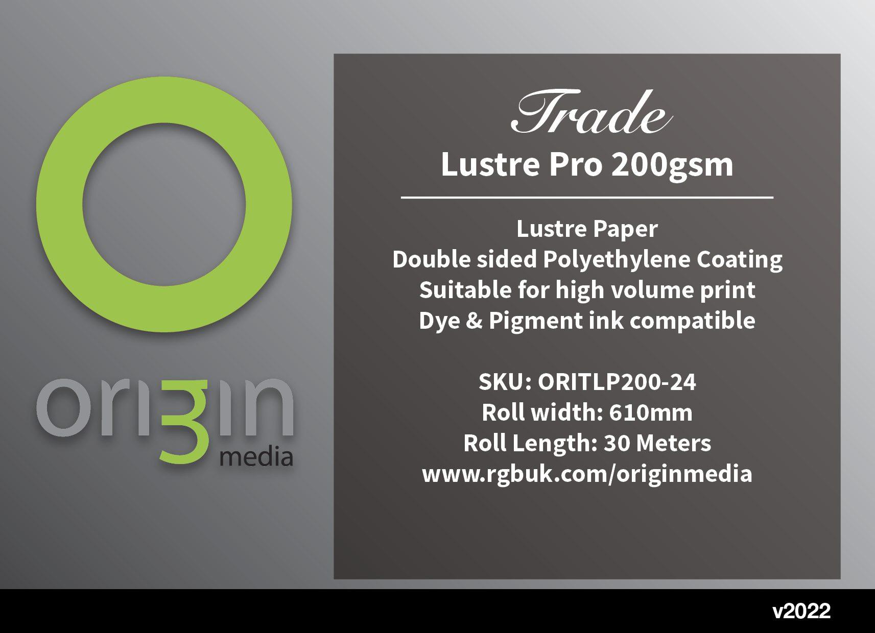 Origin Trade Lustre Photo Paper 200gsm - Image 2