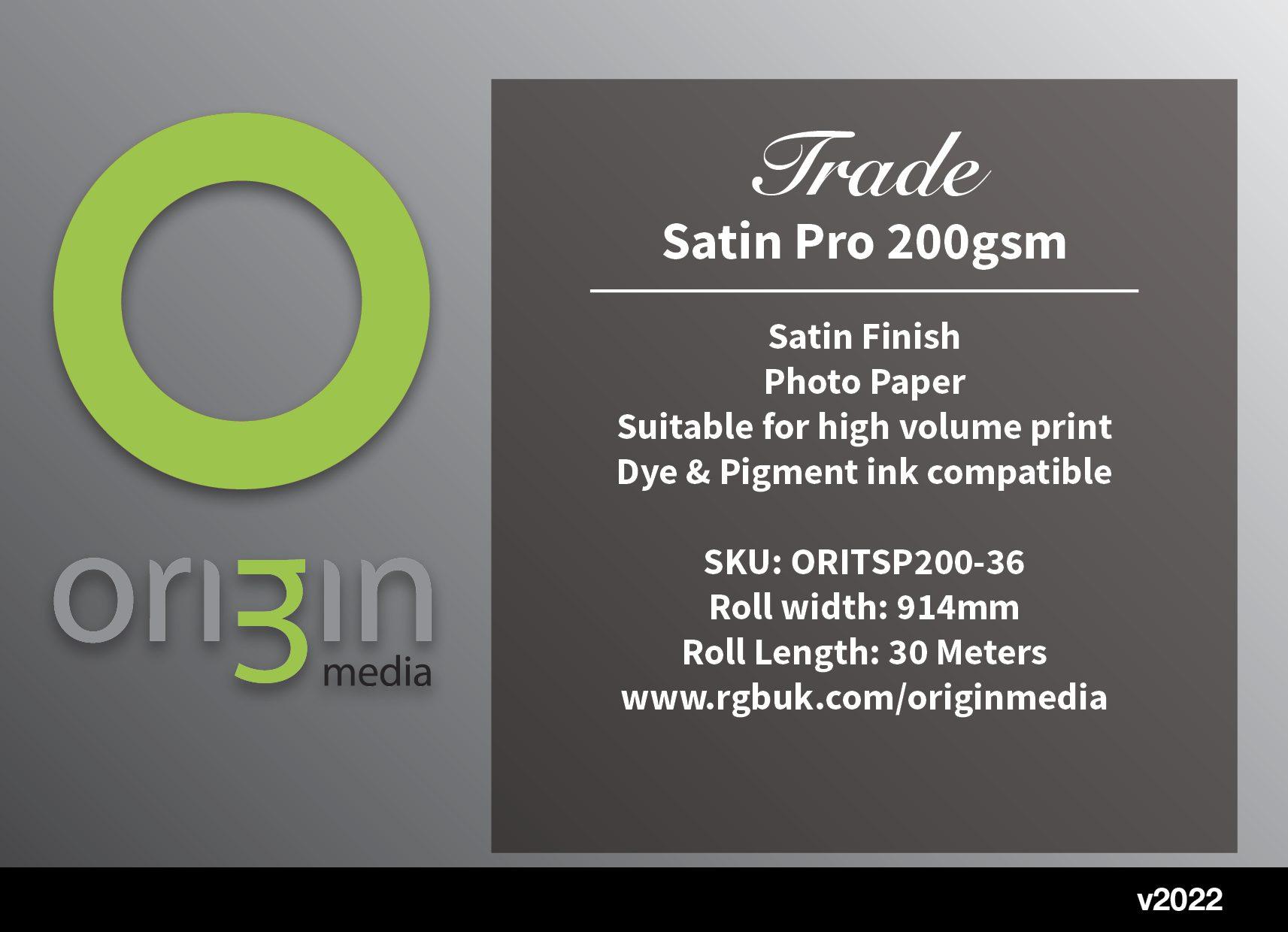 Origin Trade Satin Photo Paper 200gsm - Image 2