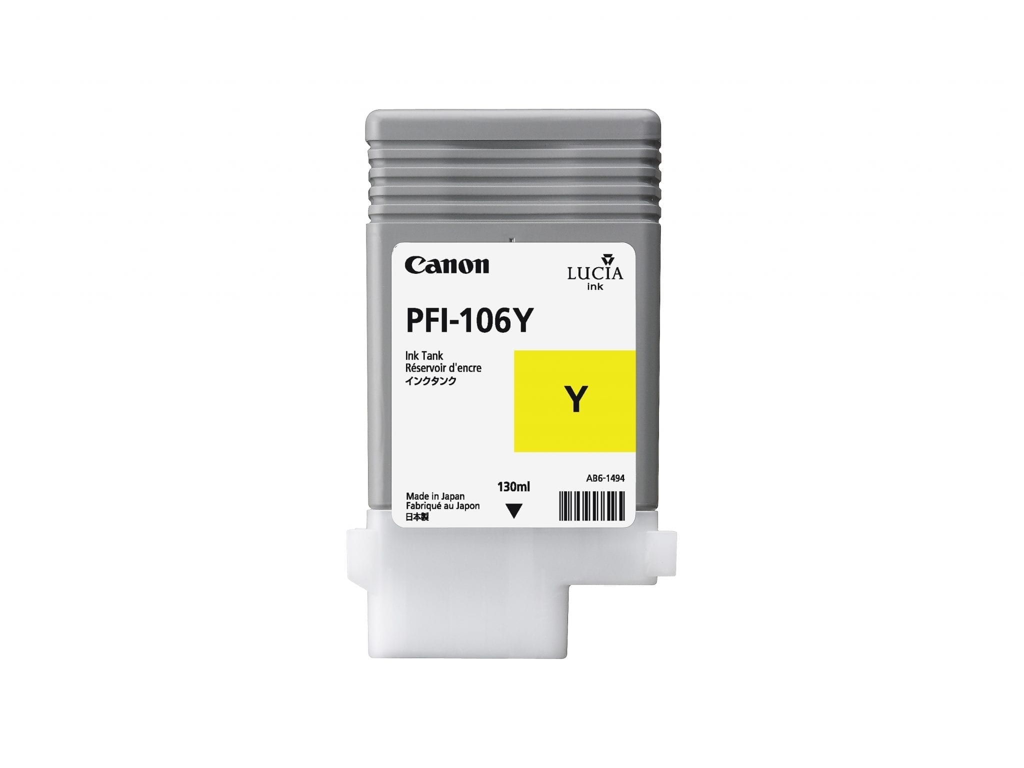 Canon PFI-106Y Yellow - 130ml Ink Cartridge