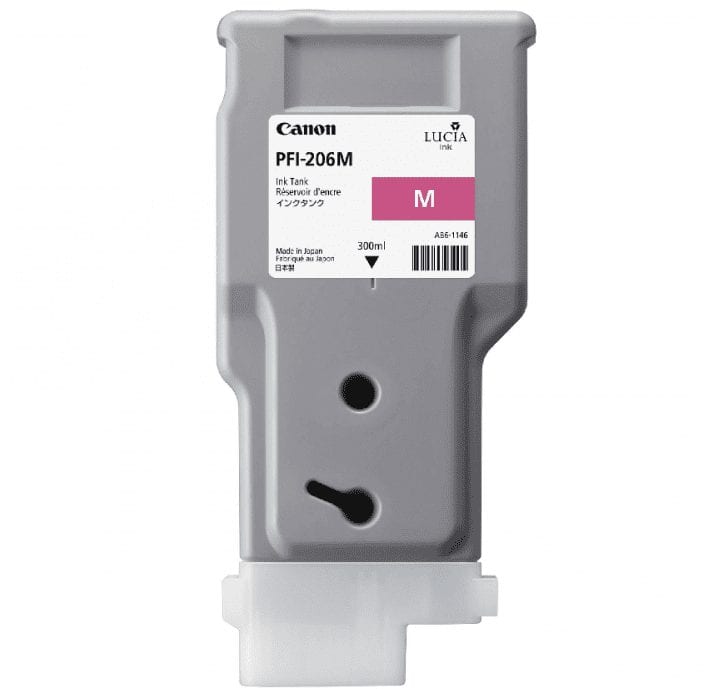 Canon PFI-206M Magenta - 300ml Ink Cartridge - Discontinued