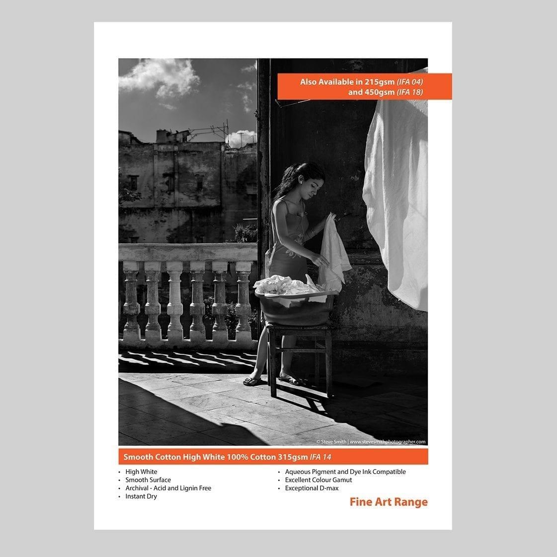 Innova IFA 14 Smooth Cotton High White 100% Cotton 315gsm