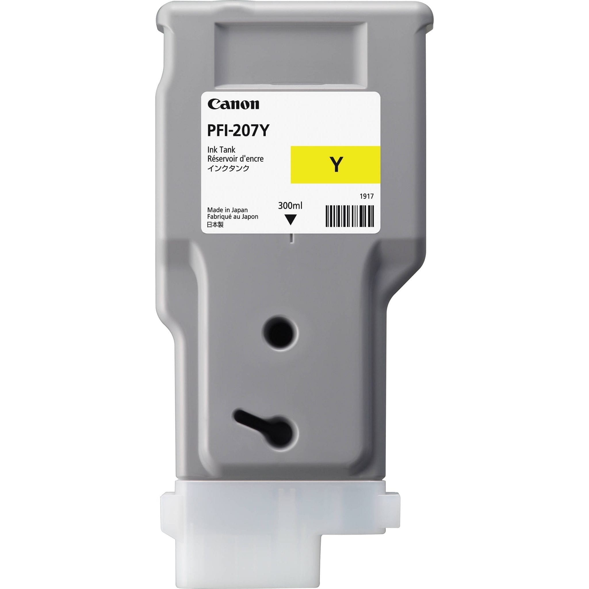 Canon PFI-207Y Yellow Ink Cartridge (300 ml) - Discontinued