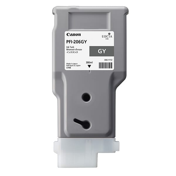 Canon PFI-206GY Grey - 300ml Ink Cartridge
