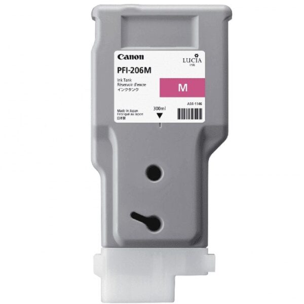 Canon PFI-206M Magenta - 300ml Ink Cartridge