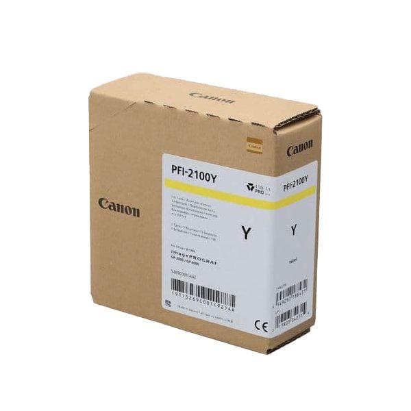 Canon PFI-2100Y Yellow Ink Cartridge (160ml)