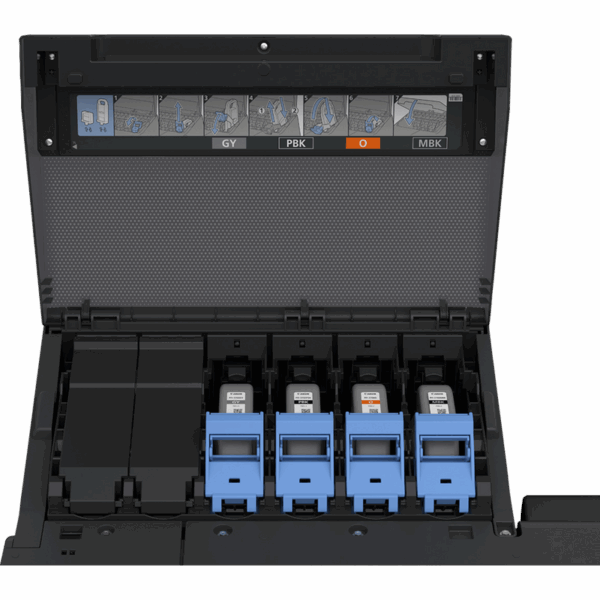 Canon GP-2600S producing vivid orange and grey colour prints