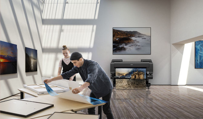 Studio workflow using a Canon large format printer