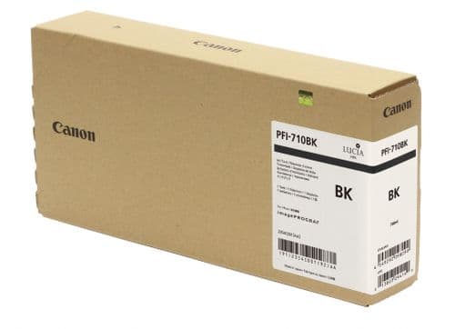 Canon original pfi-710 black ink in packaging