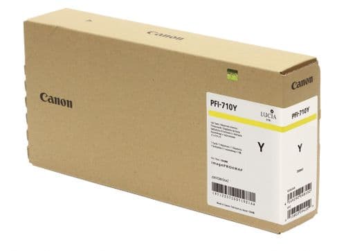 Canon original pfi-710 yellow Ink in packaging
