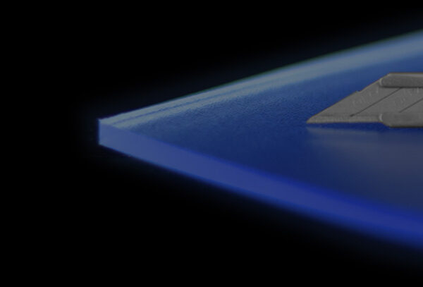 Clear Blue Frosted Cutting Mat - Image 1